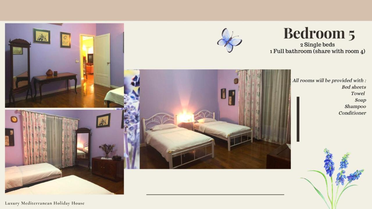300M From Beach - Luxury Mediterranean Holiday House - Pets Welcome Bang Sare Bagian luar foto