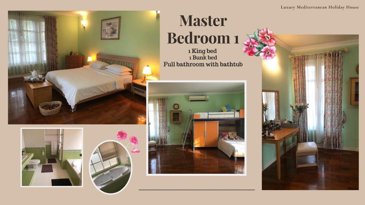 300M From Beach - Luxury Mediterranean Holiday House - Pets Welcome Bang Sare Bagian luar foto