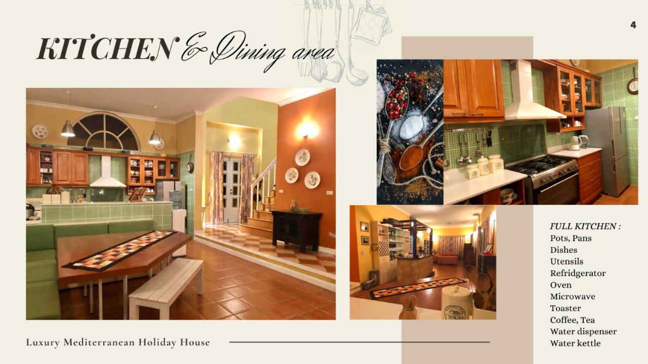 300M From Beach - Luxury Mediterranean Holiday House - Pets Welcome Bang Sare Bagian luar foto